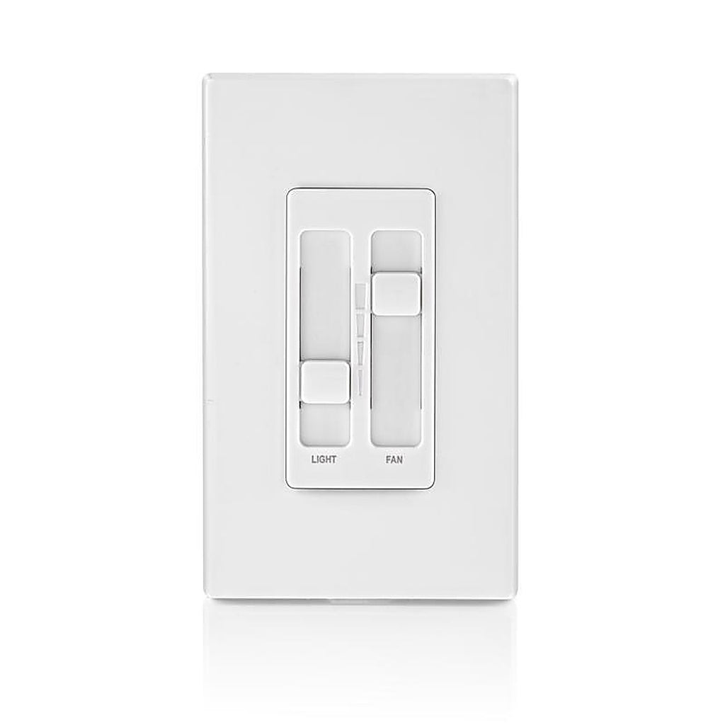 Leviton 66DF-W Decora SureSlide White Fan/LED Dimmer Slide Switch 1/Pack