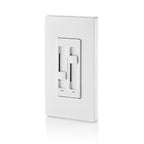 Leviton 66DF-W Decora SureSlide White Fan/LED Dimmer Slide Switch 1/Pack