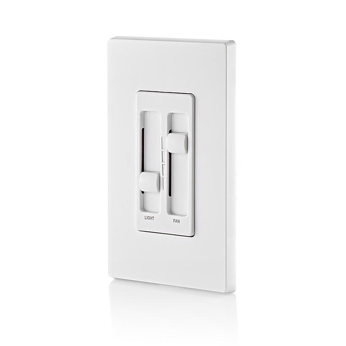 Leviton 66DF-W Decora SureSlide White Fan/LED Dimmer Slide Switch 1/Pack
