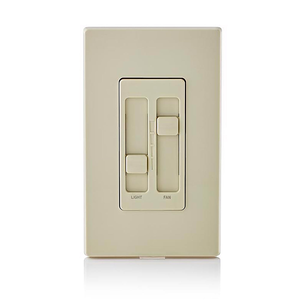 Leviton 66DF-I Decora SureSlide Ivory Fan/LED Dimmer Slide Switch 1/Pack