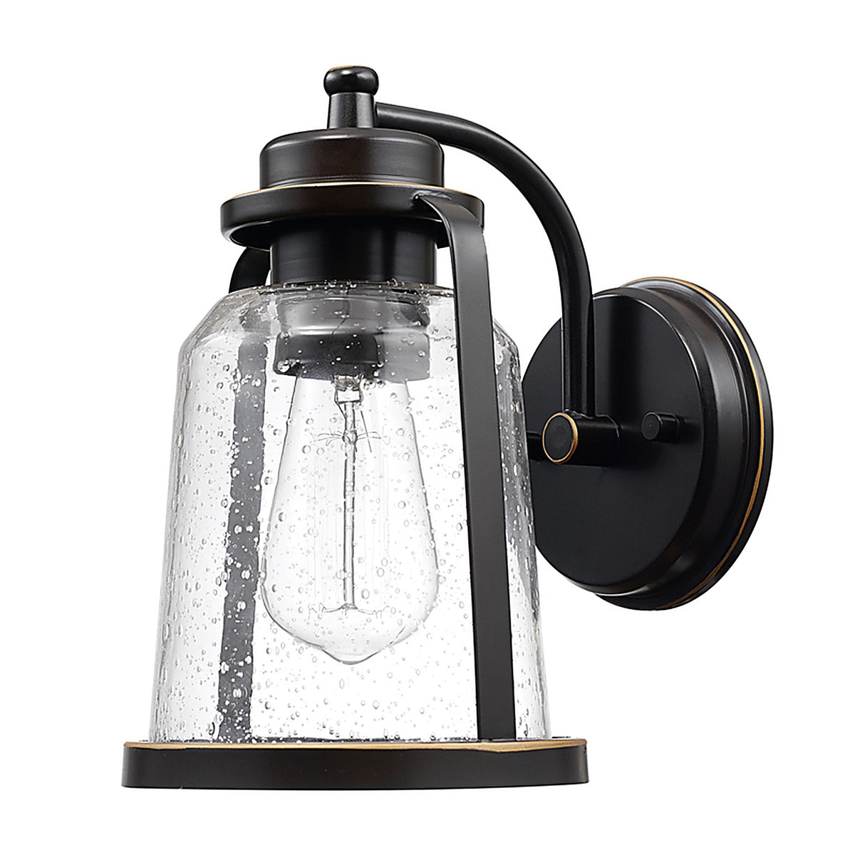 Globe Electric 44304 Vintage 1-Light Oil Rubbed Bronze Roth Wall Sconce