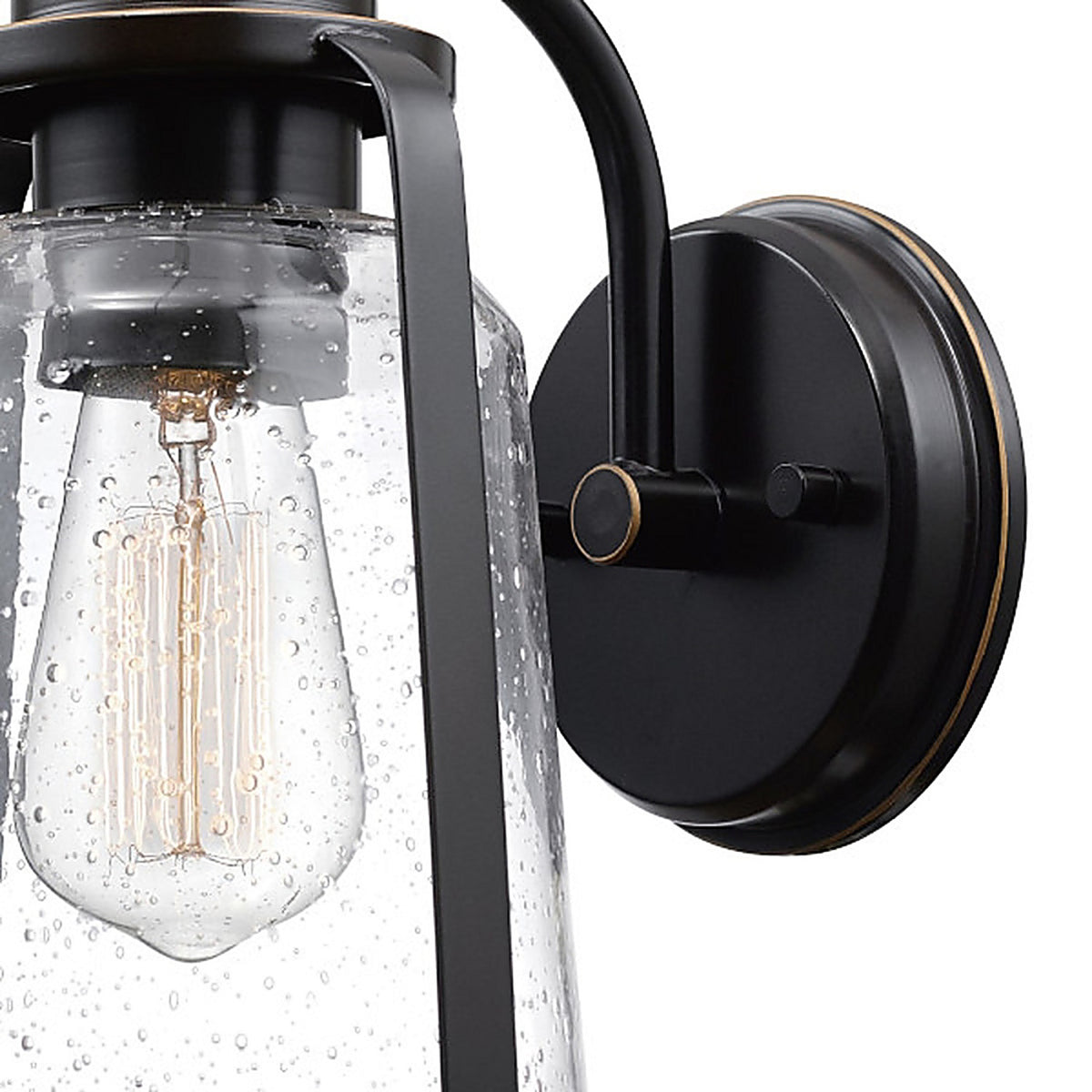 Globe Electric 44304 Vintage 1-Light Oil Rubbed Bronze Roth Wall Sconce