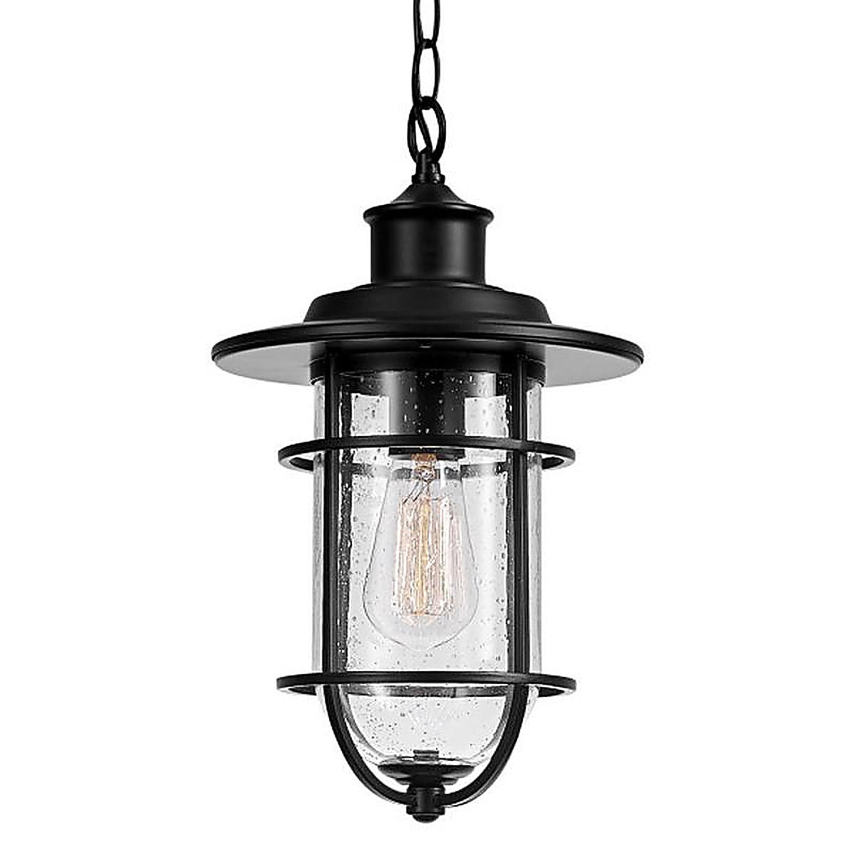 Globe Electric 44310 Vintage Turner Black 1 lights Pendant Light