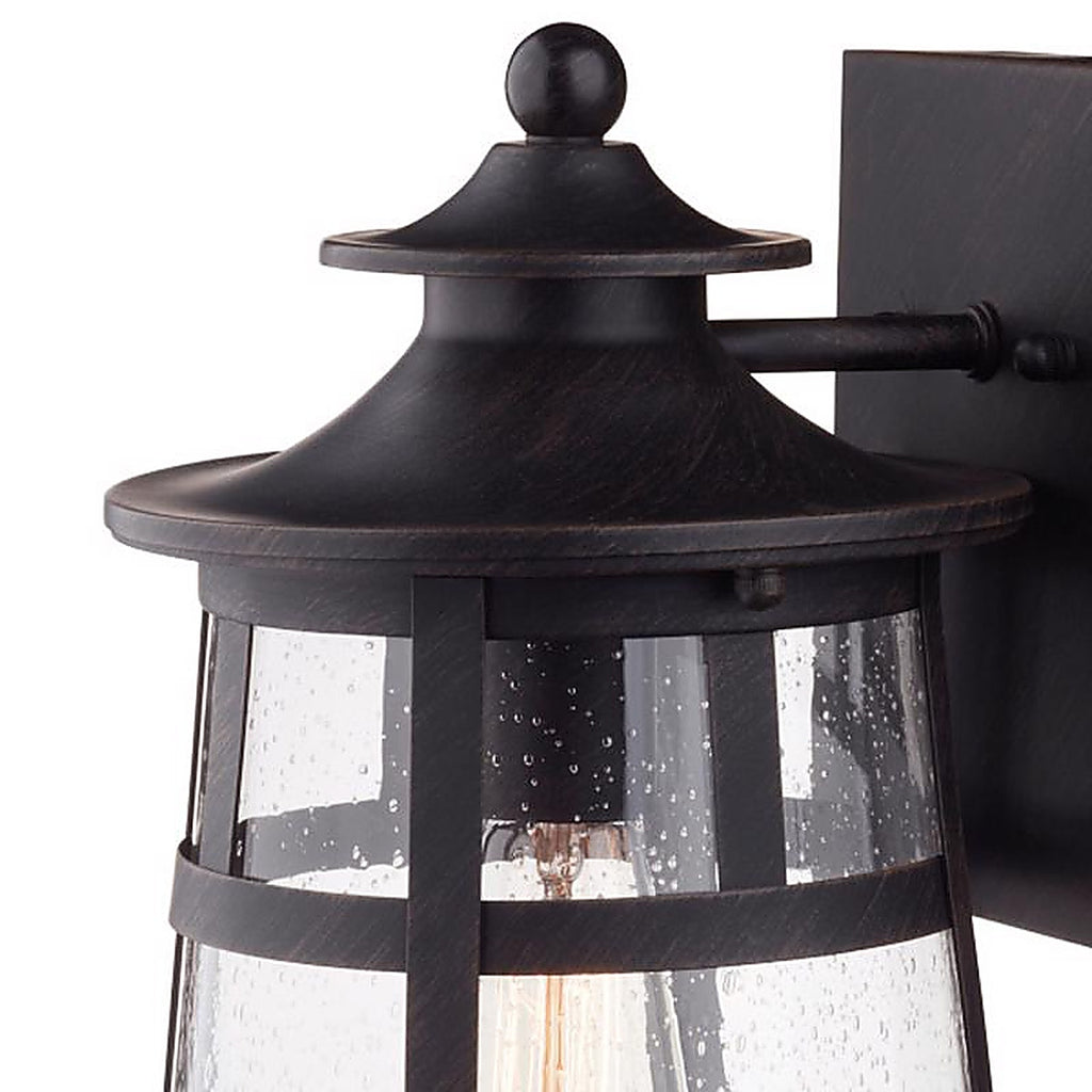 Globe Electric 43574 Vintage 1-Light Natural Bronze Ezekiel Wall Sconce