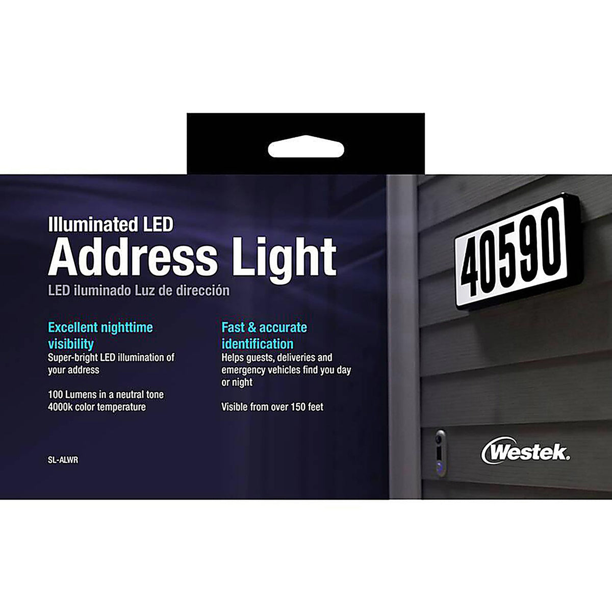 Westek SL-ALWR Dusk to Dawn Hardwired LED White Address Light