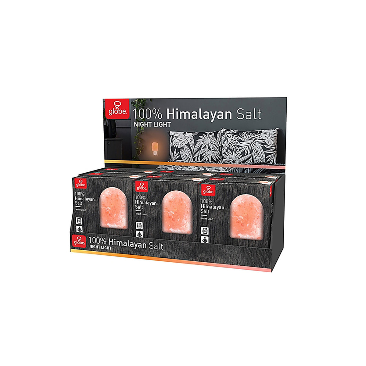 Globe Electric 89771 Manual Plug-in Himalayan Salt Incandescent Night Light