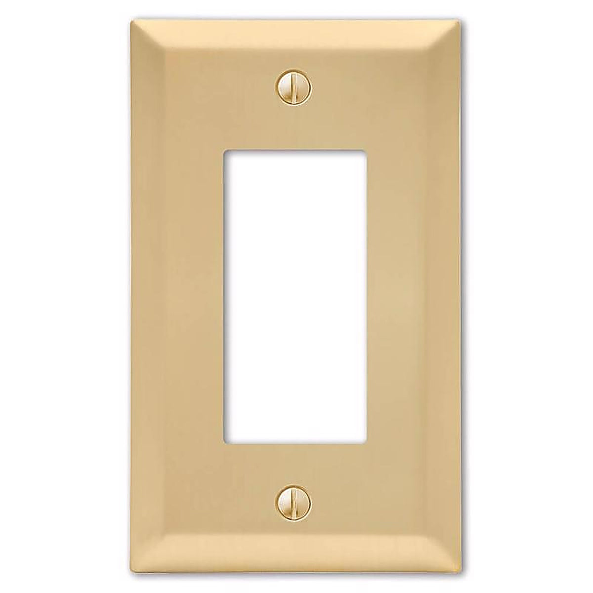 Amerelle 163RSB Century Satin Brass Brass 1 gang Stamped Steel Rocker Wall Plate 1/Pack