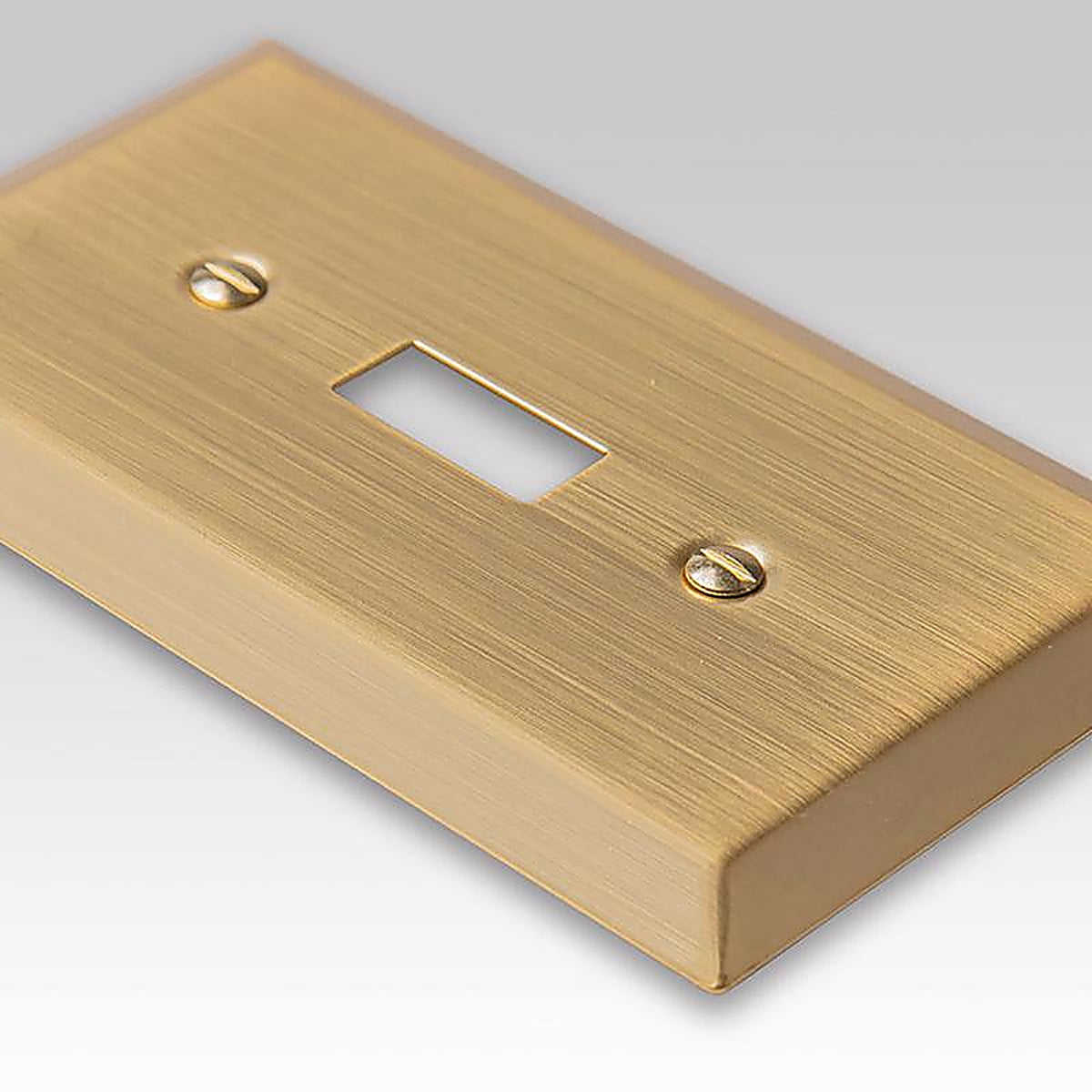 Amerelle 163TSB Century Satin Brass Brass 1 gang Stamped Steel Toggle Wall Plate 1/Pack