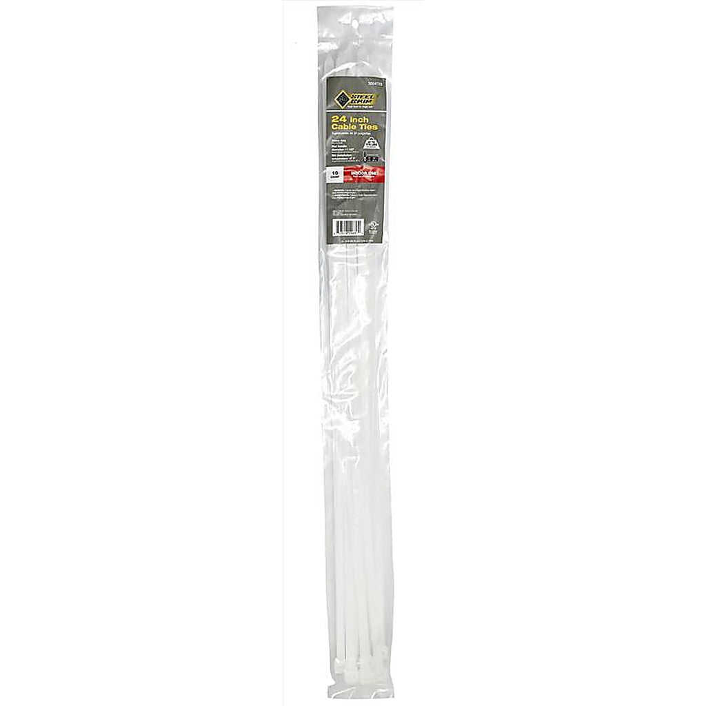 Steel Grip EHD-610-24-N10 24 in. L White Cable Tie 10/Pack