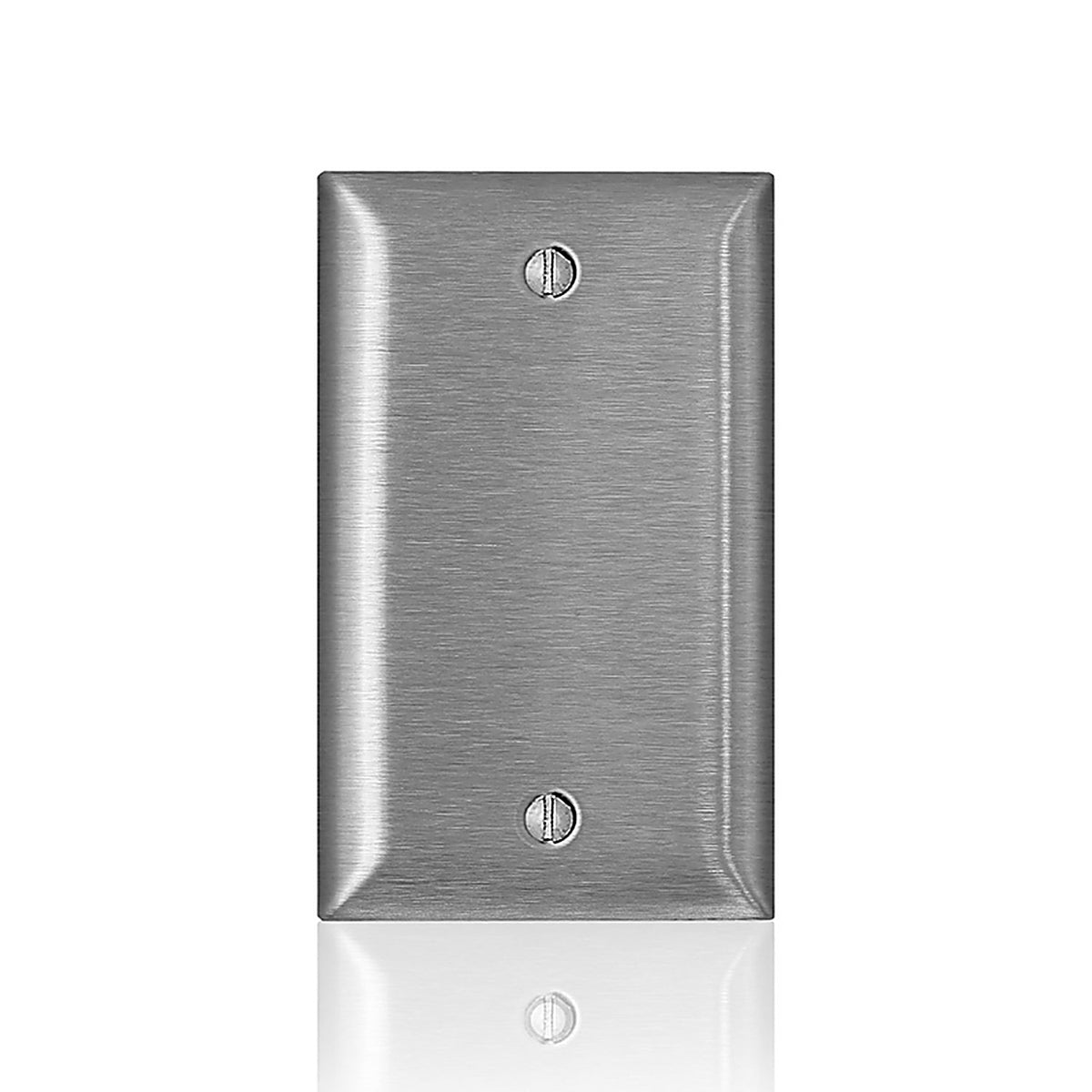 Leviton 0SL13-000 C-Series Satin Silver 1 gang Stainless Steel Blank Wall Plate 1/Pack
