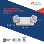 Lithonia Lighting 263X65 Switch Hardwired LED Off White Emergency Light