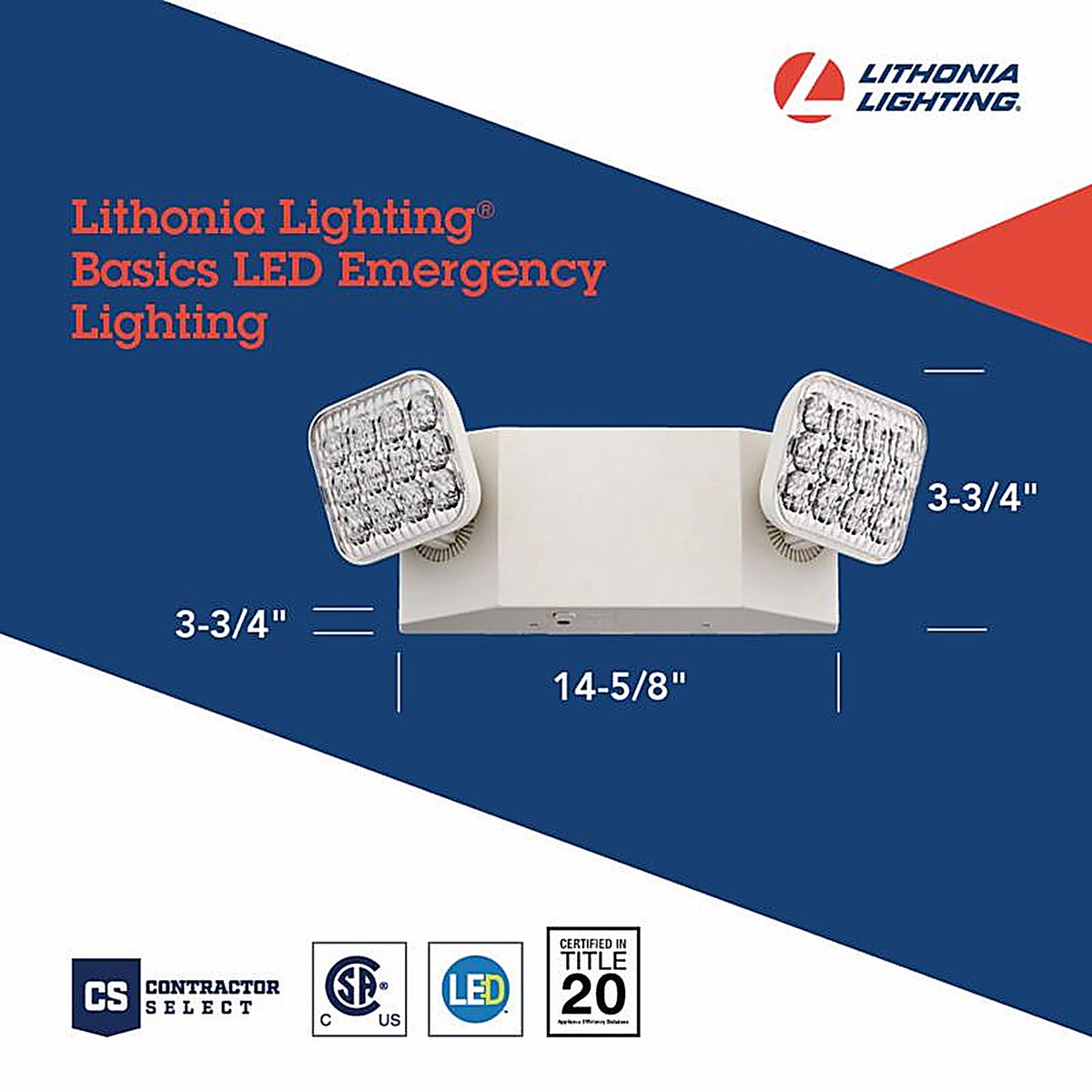 Lithonia Lighting 263X65 Switch Hardwired LED Off White Emergency Light
