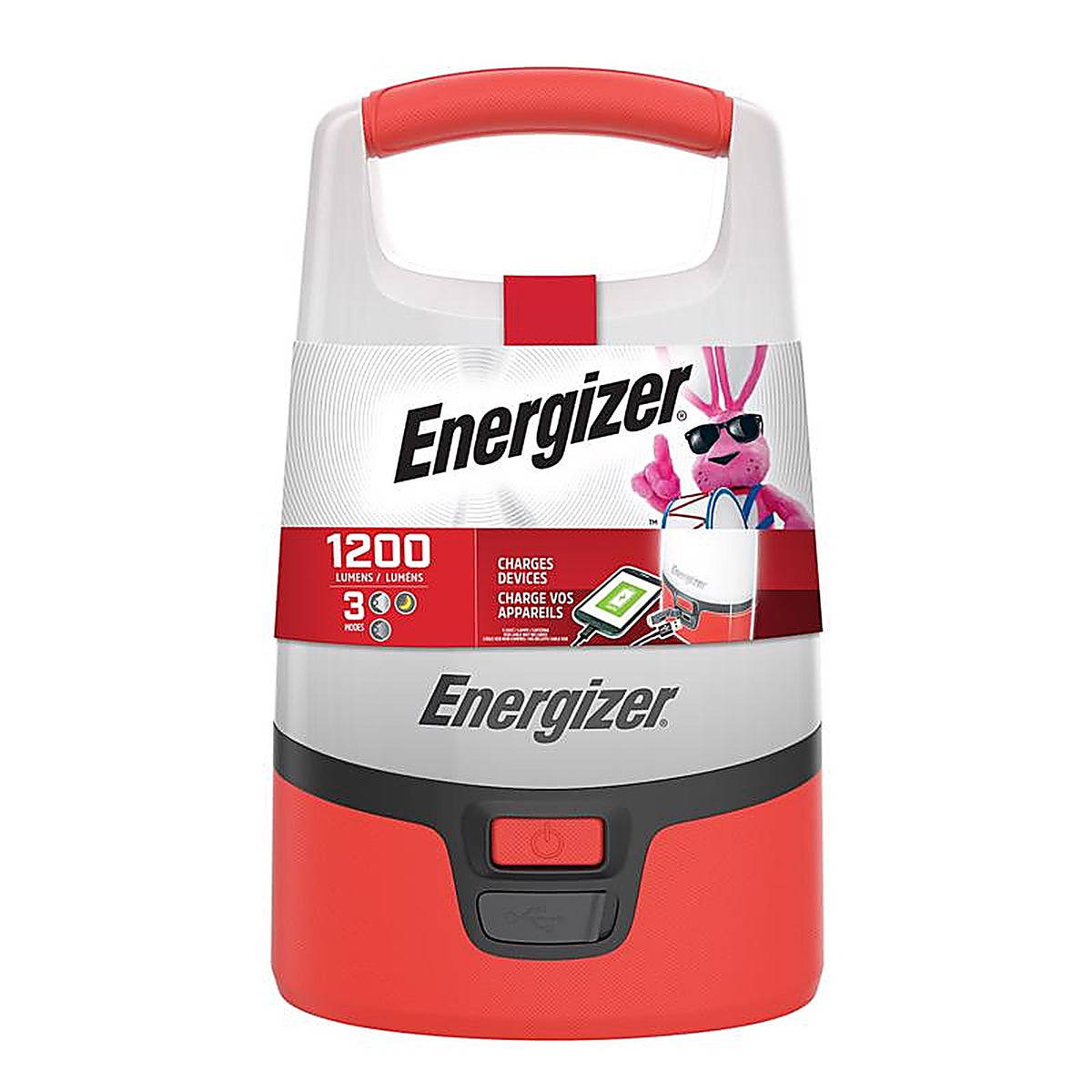 Energizer ENALU45E 1000 lumens Red/White LED Standing Lantern