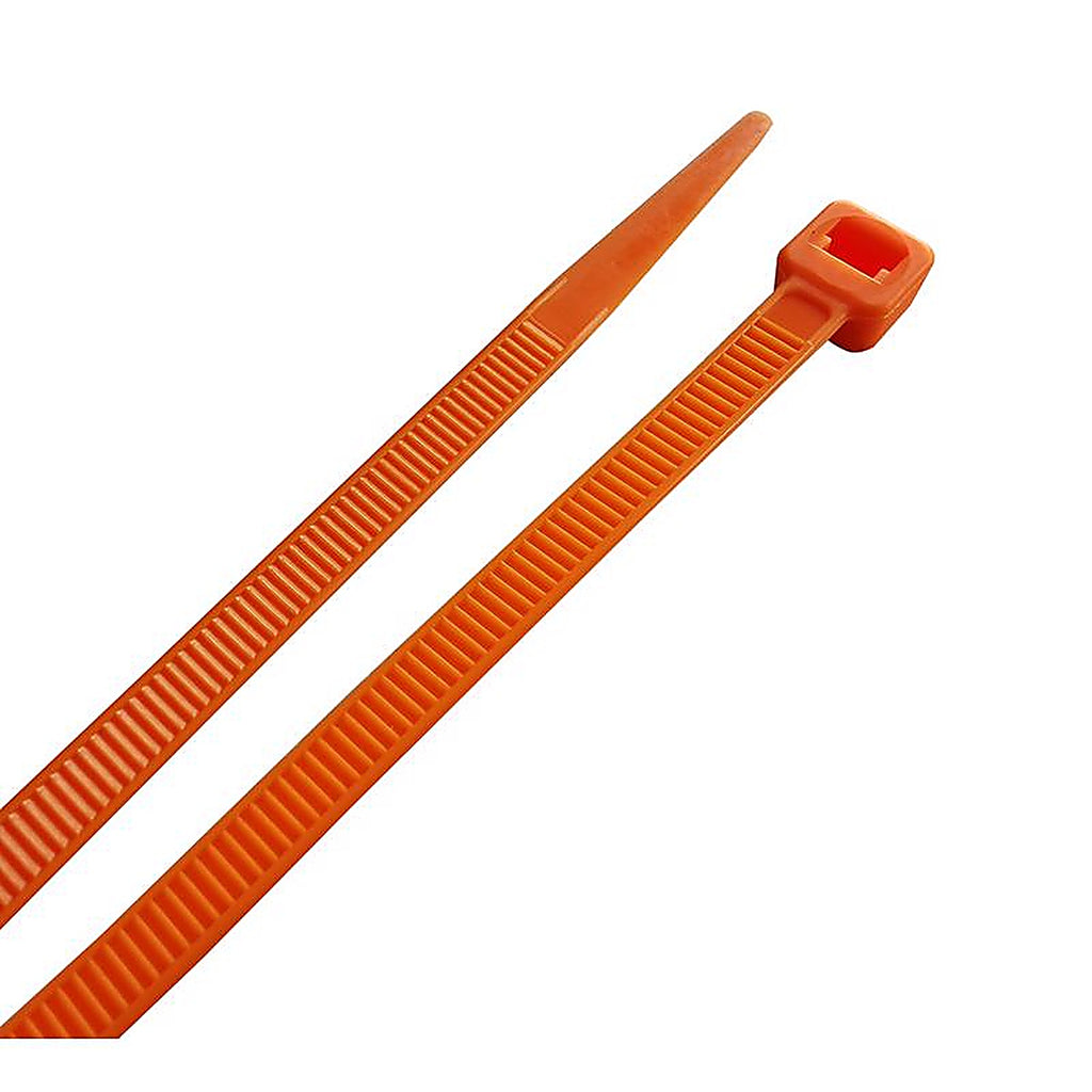 Home Plus LH-S-200-8-OE 8 in. L Orange Cable Tie 100/Pack