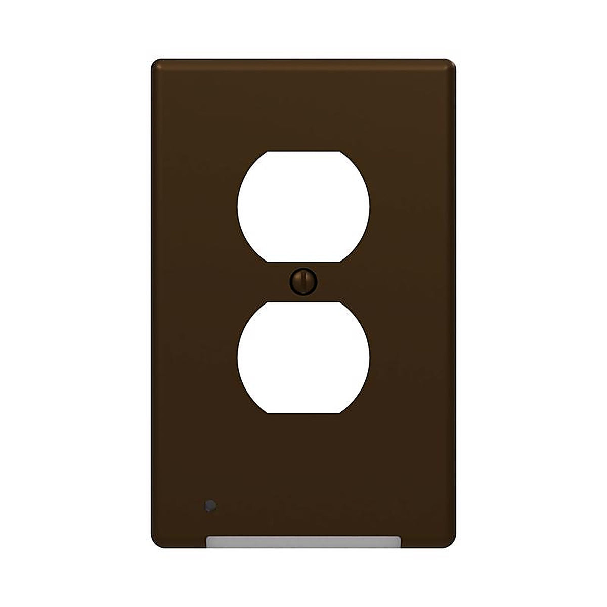 Westek LCR-CCDO-DB LumiCover Aged Bronze Bronze 2 gang Plastic Duplex Outlet Nightlight Wall Plate 1/Pack