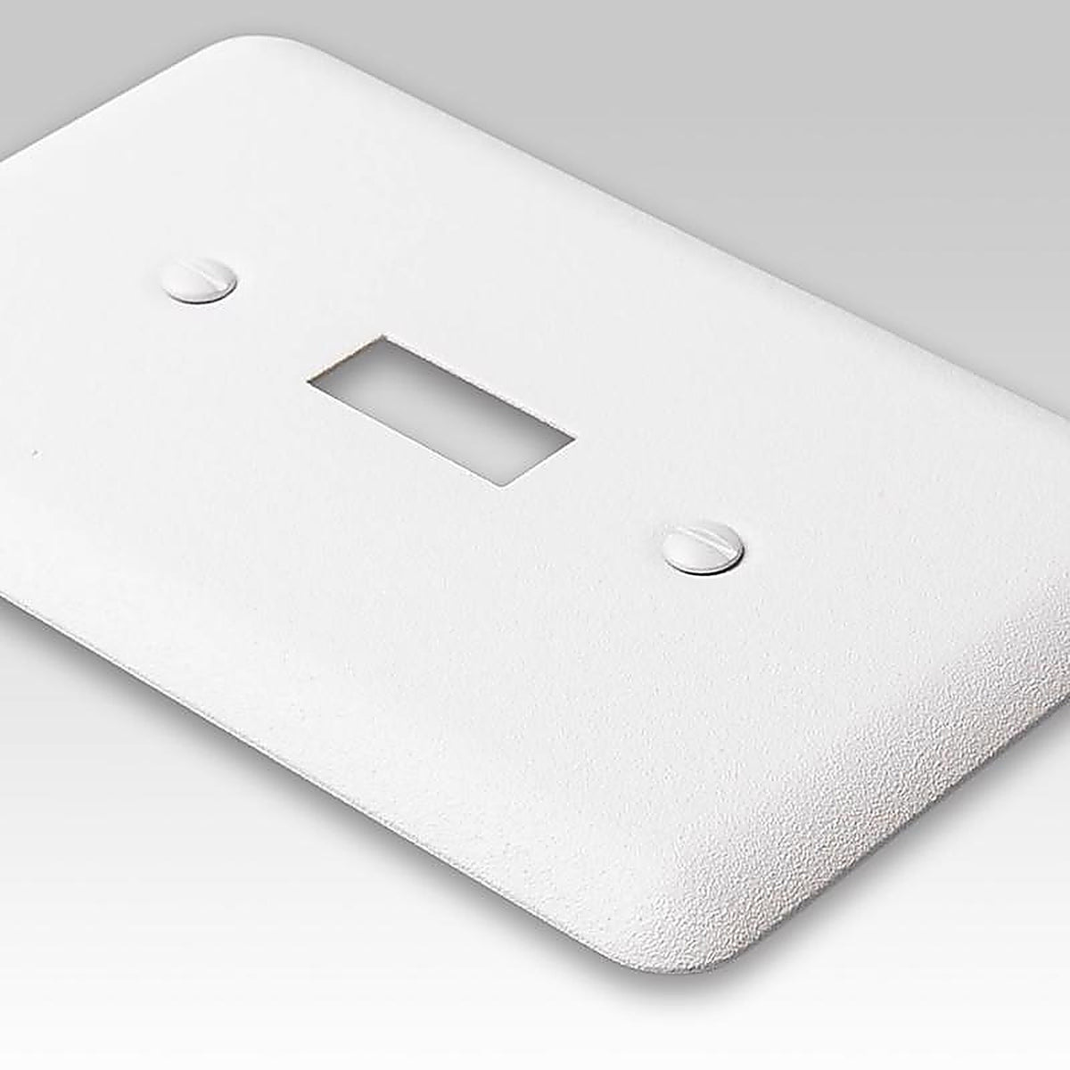 Amerelle 635TTW Perry Textured White 2 gang Stamped Steel Toggle Wall Plate 1/Pack