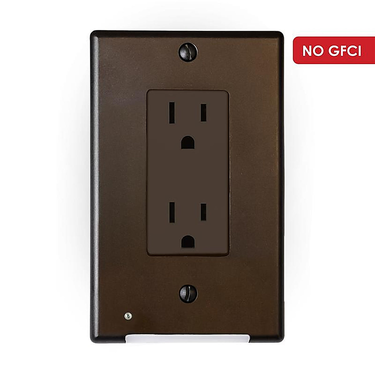 Westek LCR-CDDO-DB LumiCover Bronze 1 gang Plastic Duplex Outlet Wall Plate 1/Pack