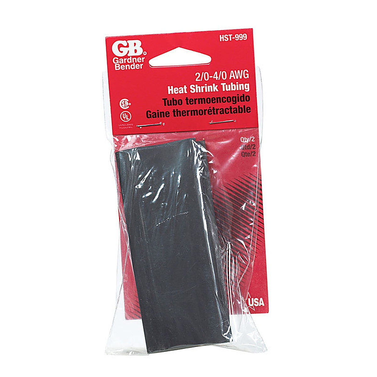 Gardner Bender HST-999 1 in. Dia. Heat Shrink Tubing Black 2/Pack