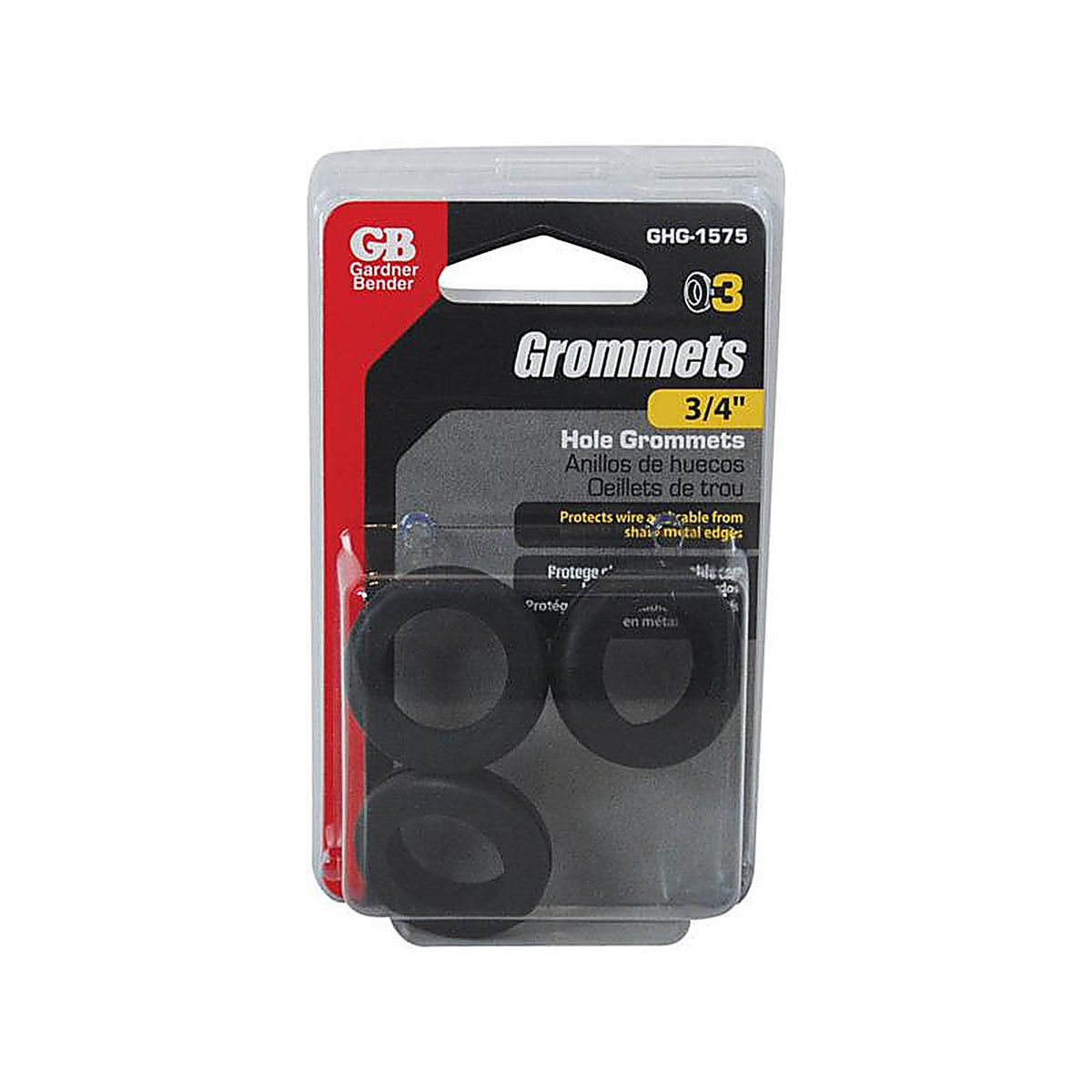 Gardner Bender GHG-1575 3/4 in. Dia. Flexible Vinyl Grommets 3/Pack