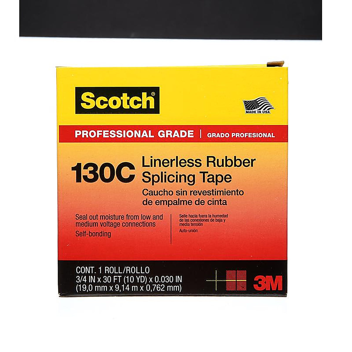 3M 41717-BX-10 Scotch 3/4 in. W x 30 ft. L Black Vinyl Splicing Tape