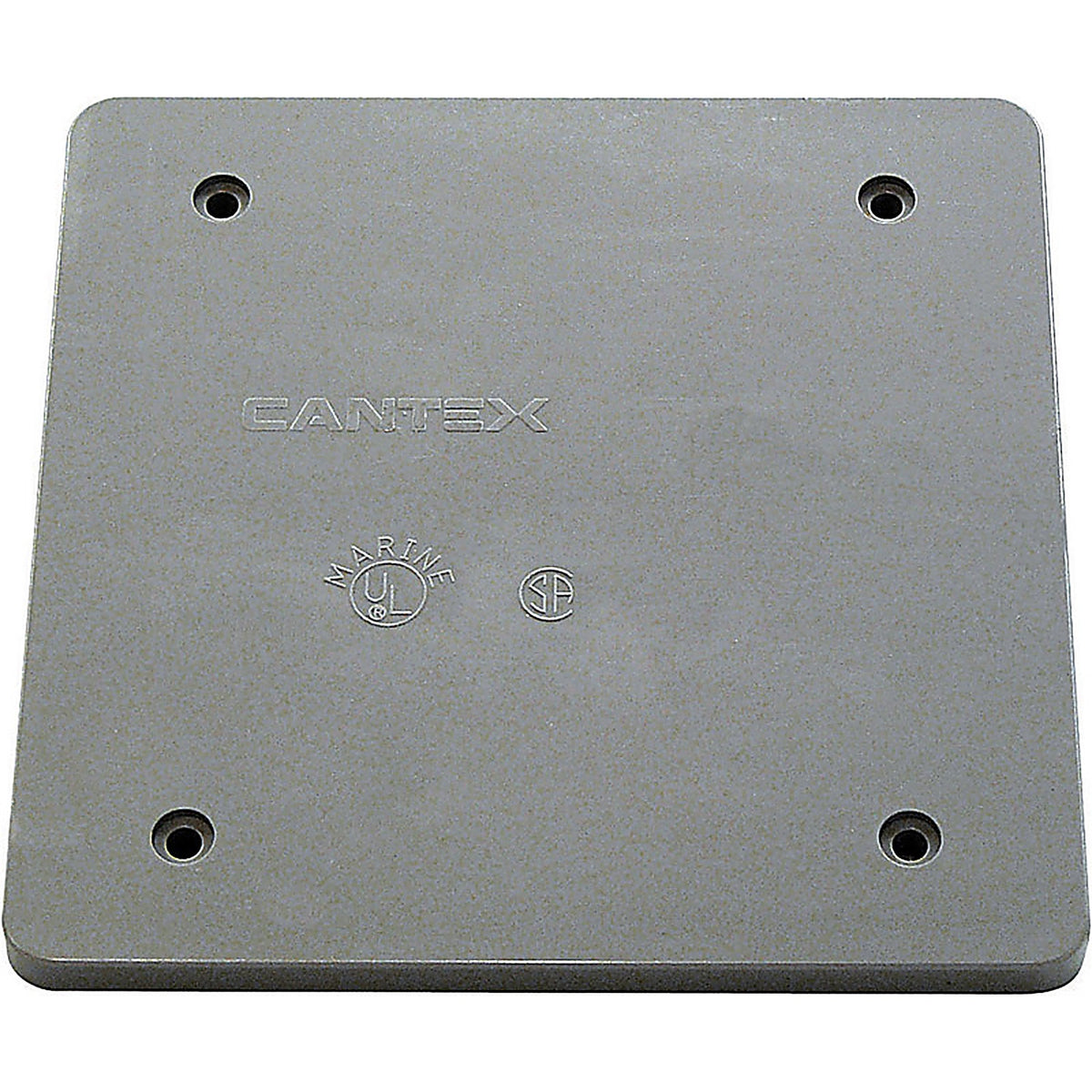 Cantex 5133410B PVC 2 gang Outlet Box Gray