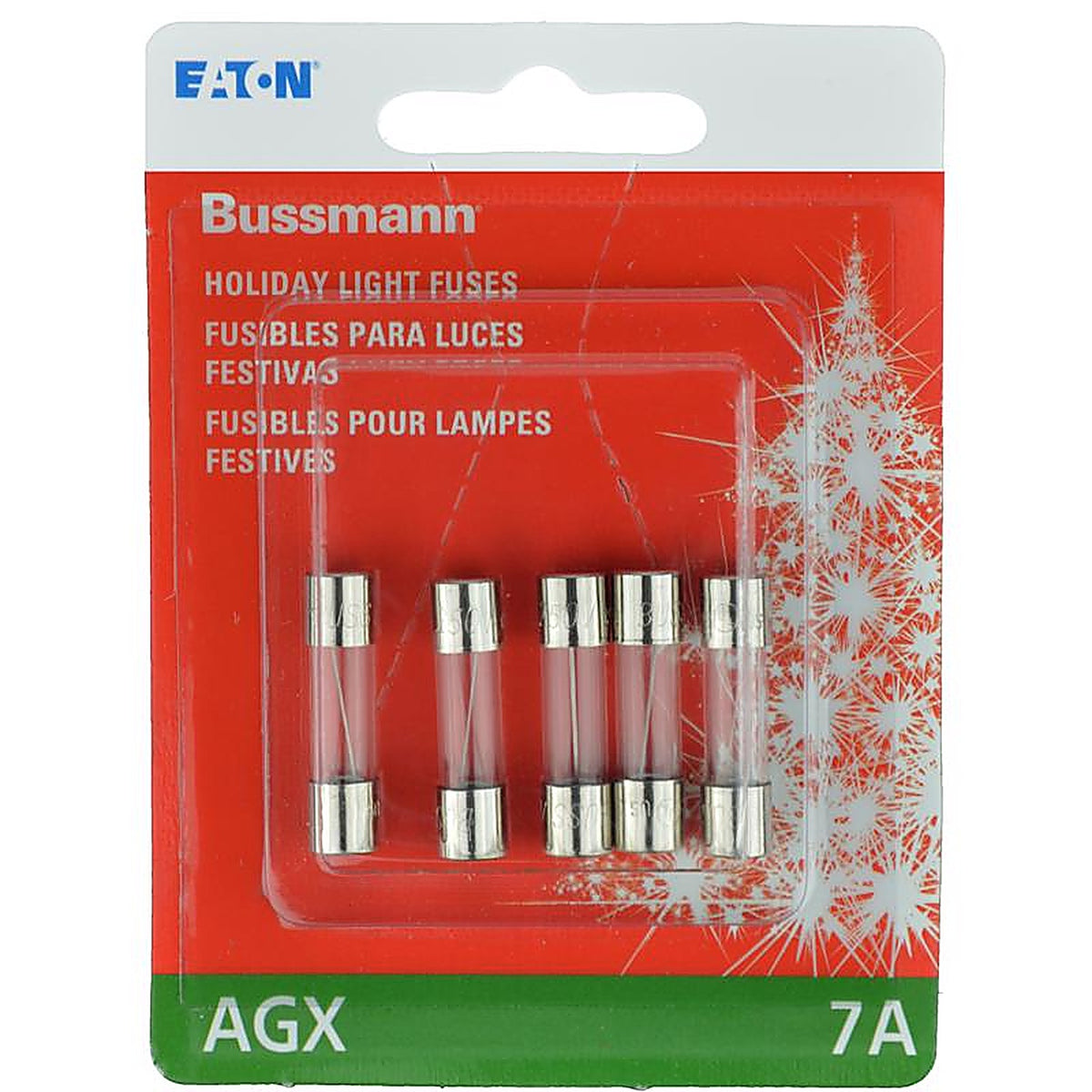Bussmann BP/AGX-7X5 7 amps Fast Acting Fuse 5/Pack