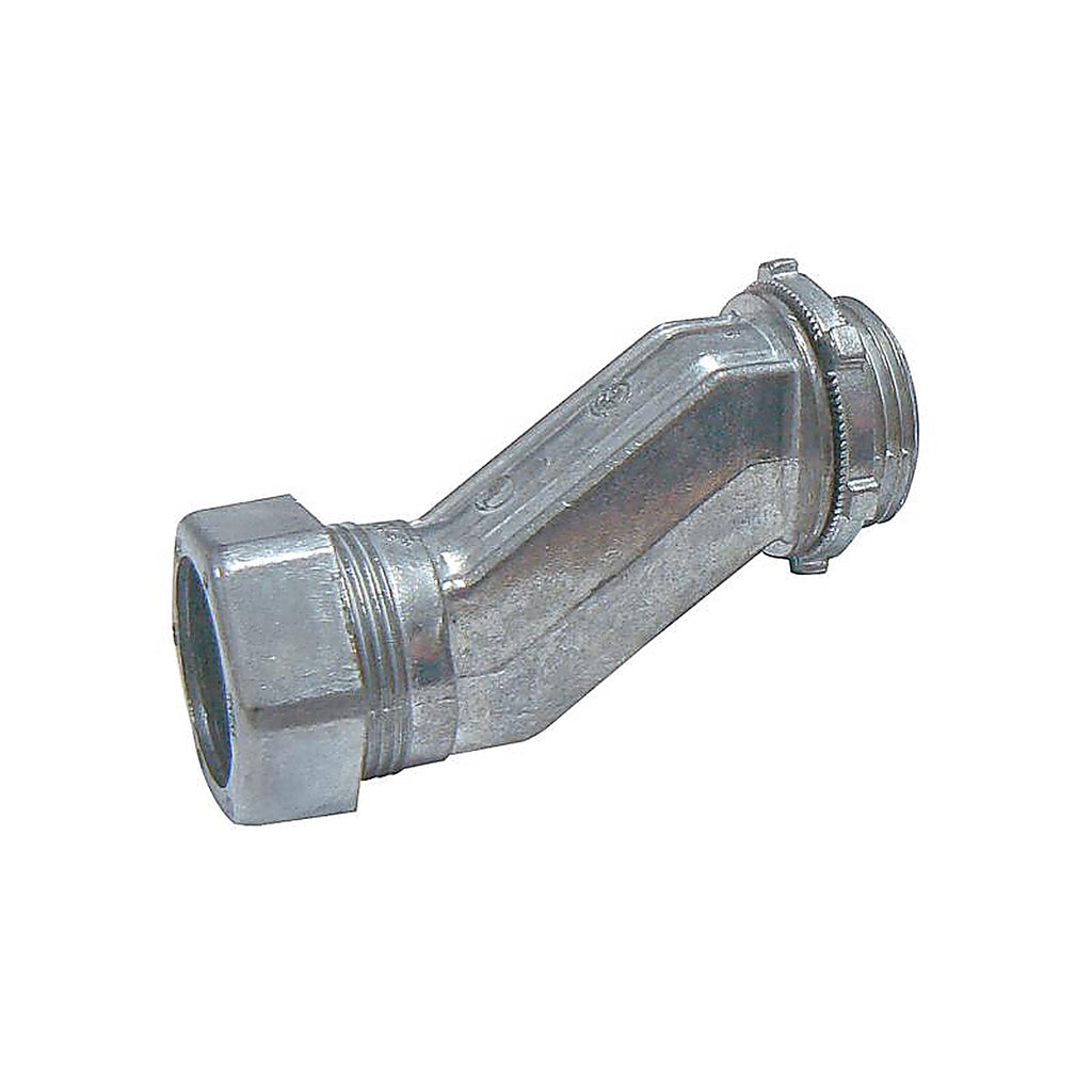 Sigma Electric 49707 3/4 in. Dia. Die-Cast Zinc Offset Compression Connector For EMT 1/Pack