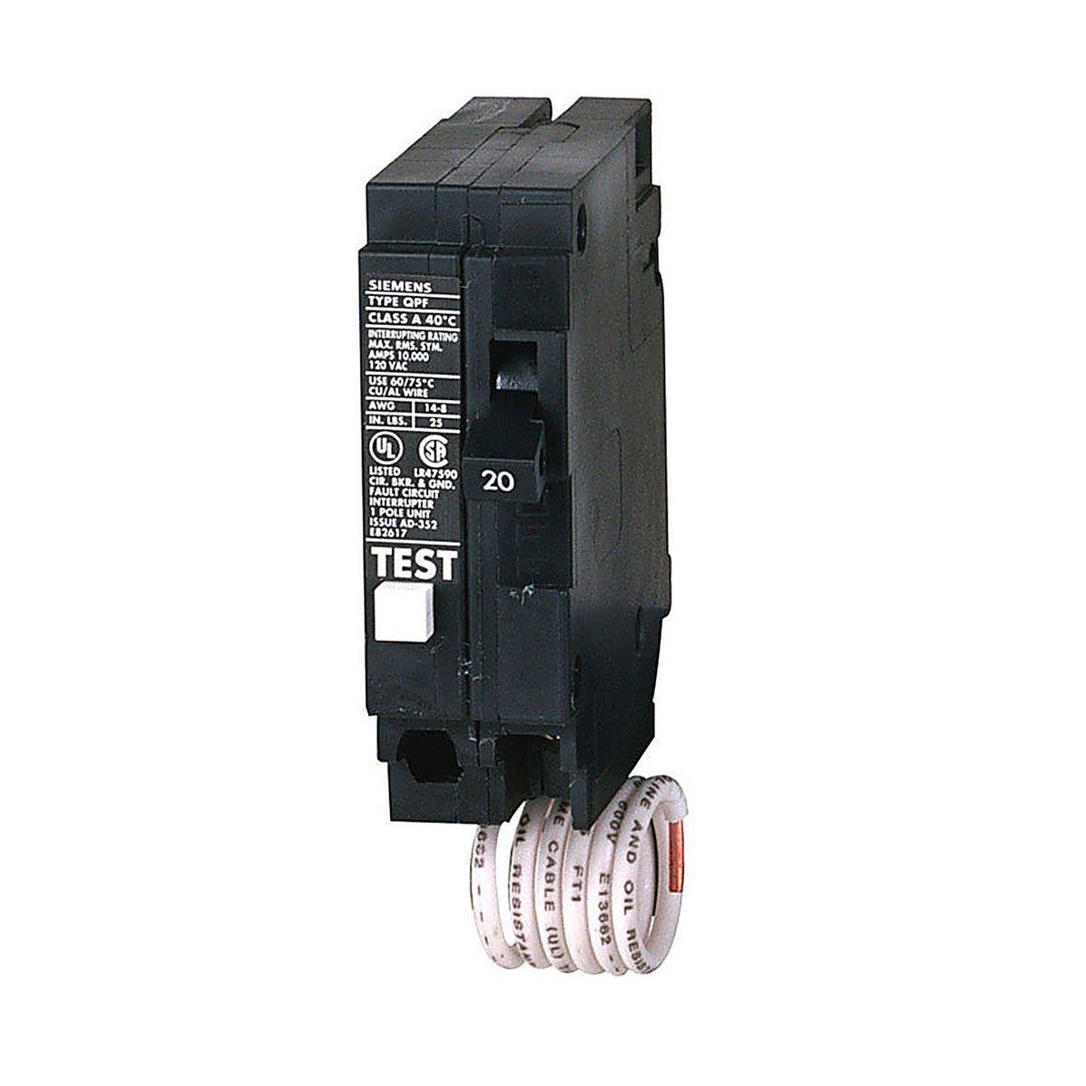 Siemens QF120A 20 amps Single Pole 1 Circuit Breaker