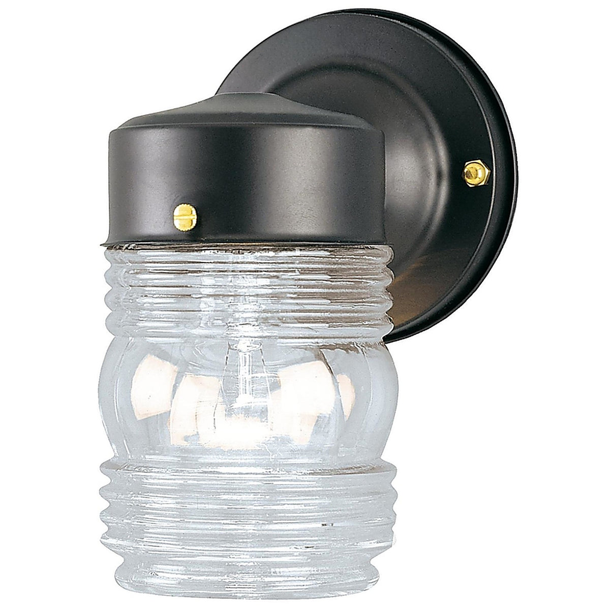 Westinghouse 66885 Matte Black Switch Incandescent Jelly Jar Light