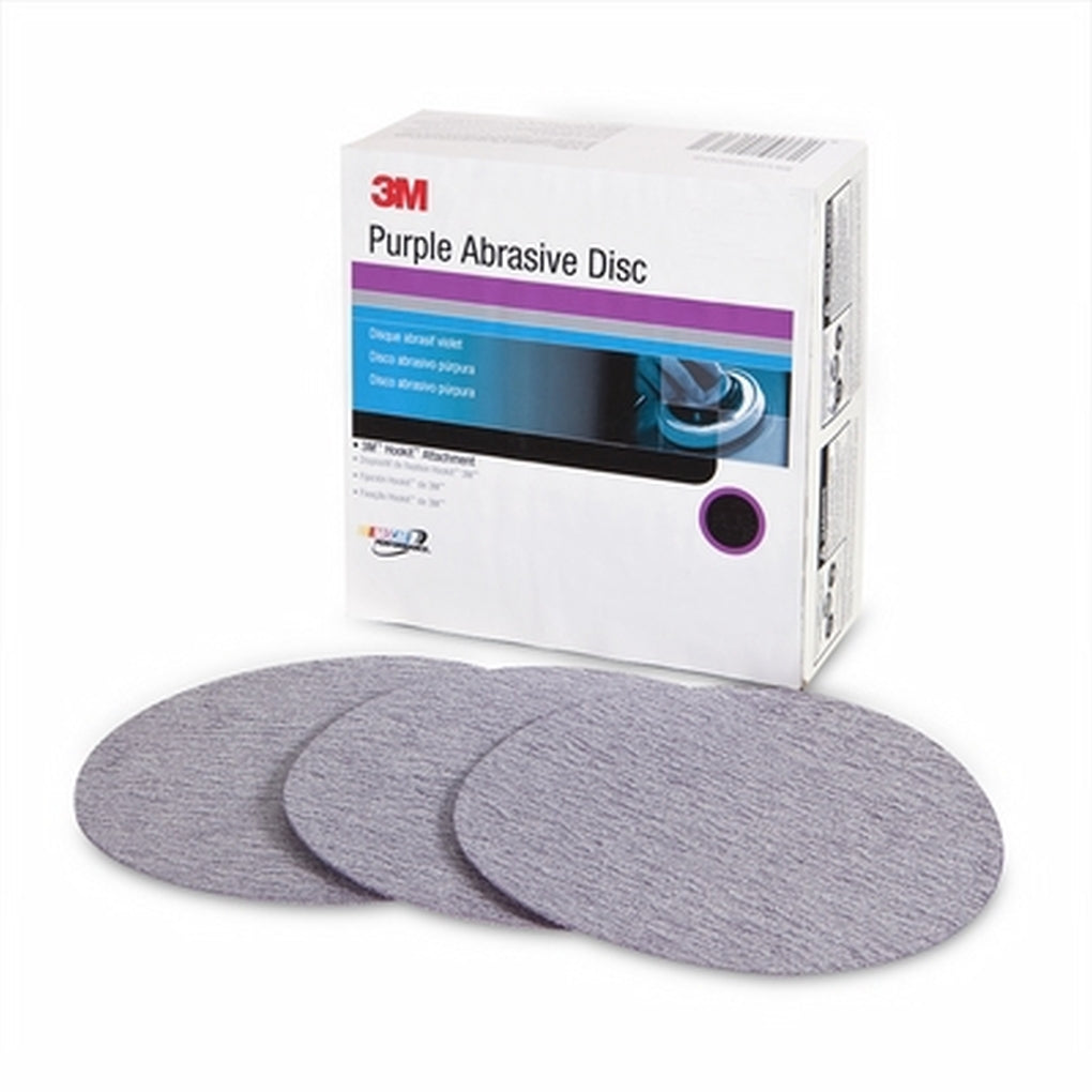 3M 30687 Purple Finishing Film Hookit Disc Dust-Free, 6 inch, P1200 grit