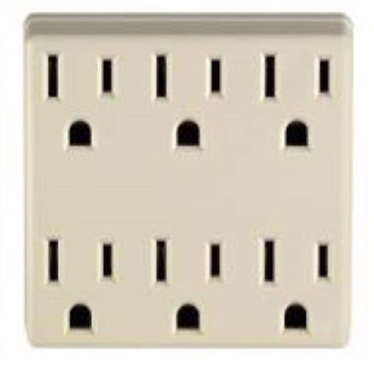 Leviton 6ADPT-00I Polarized 6 outlets Outlet Adapter 1/Pack