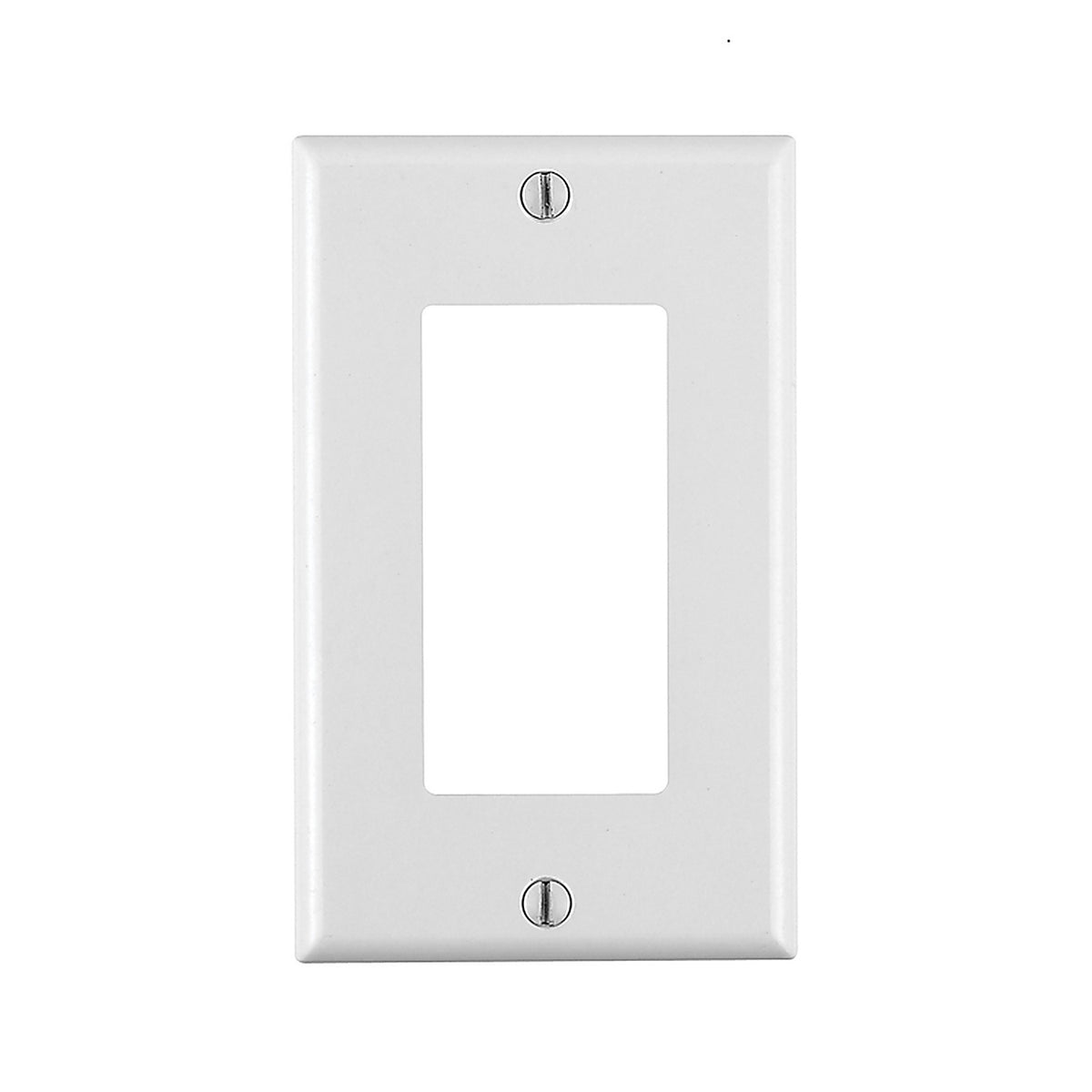 Cooper 80401-WMP Leviton Decora White 1 gang Thermoset Plastic GFCI/Rocker Wall Plate 10/Pack