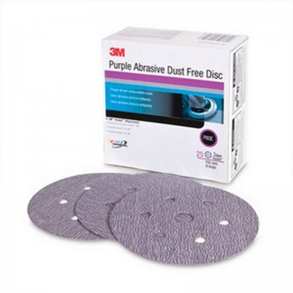 3M 30787 Purple Abrasive Disc Dust Free, 6 inch, 36 grit, 25 per Box