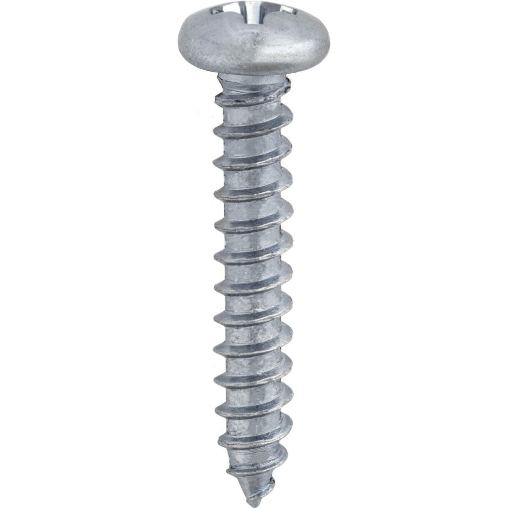 Auveco 3079 8 X 1" Phillips Pan Head Tapping Screw Zinc