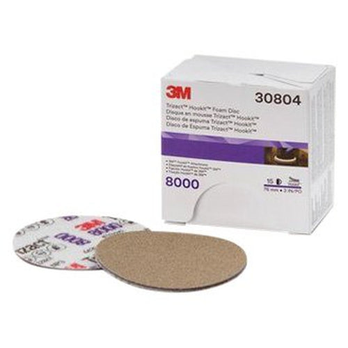 3M 30804 Trizact Hookit Foam Disc, 3inch, P8000 Grit 60455103246