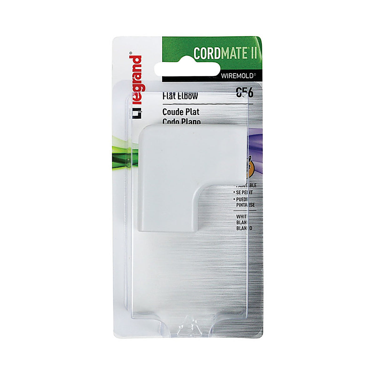 Cordmate C56 Flat Elbow 1/Pack