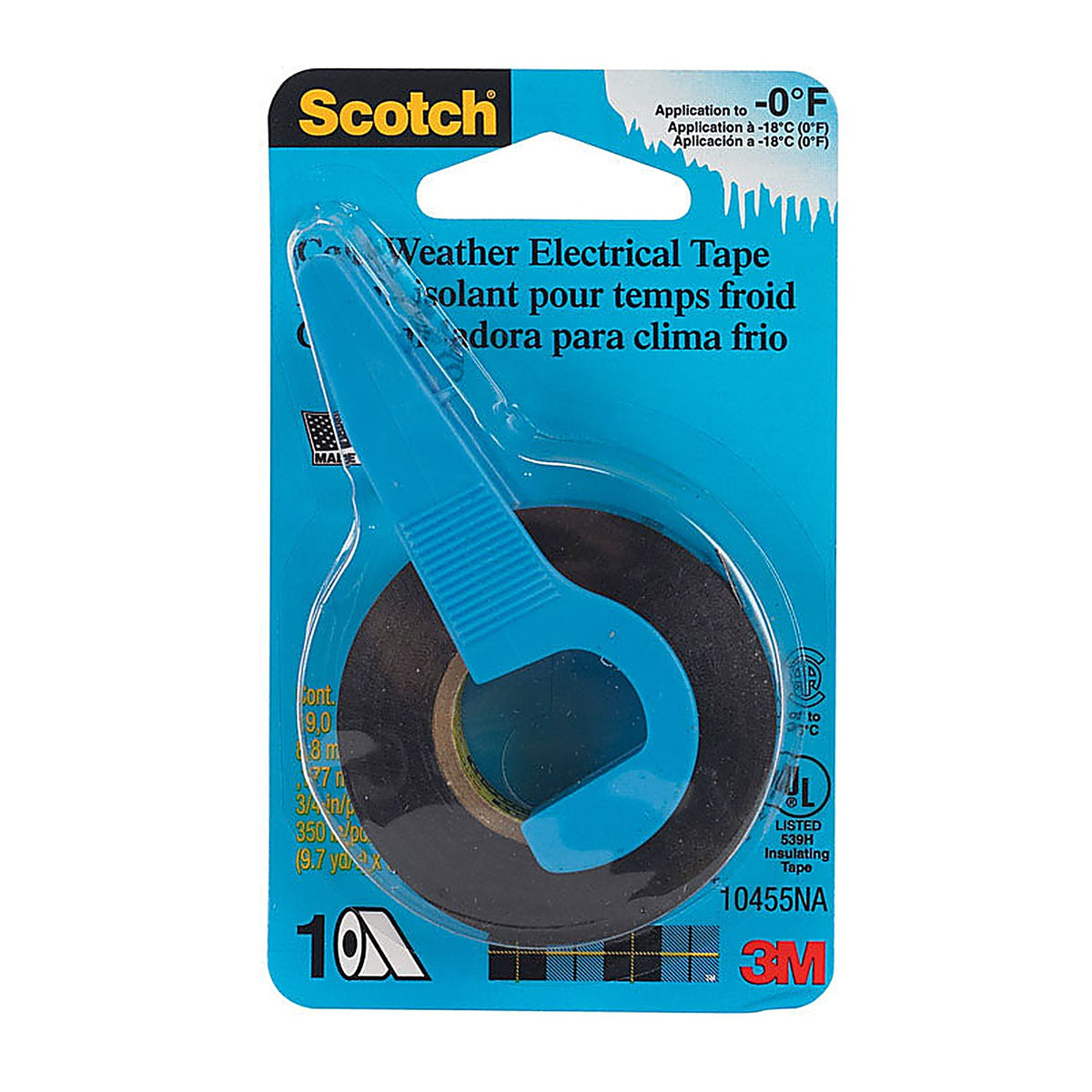 3M 10455 Scotch 3/4 in. W x 350 in. L Black Vinyl Electrical Tape