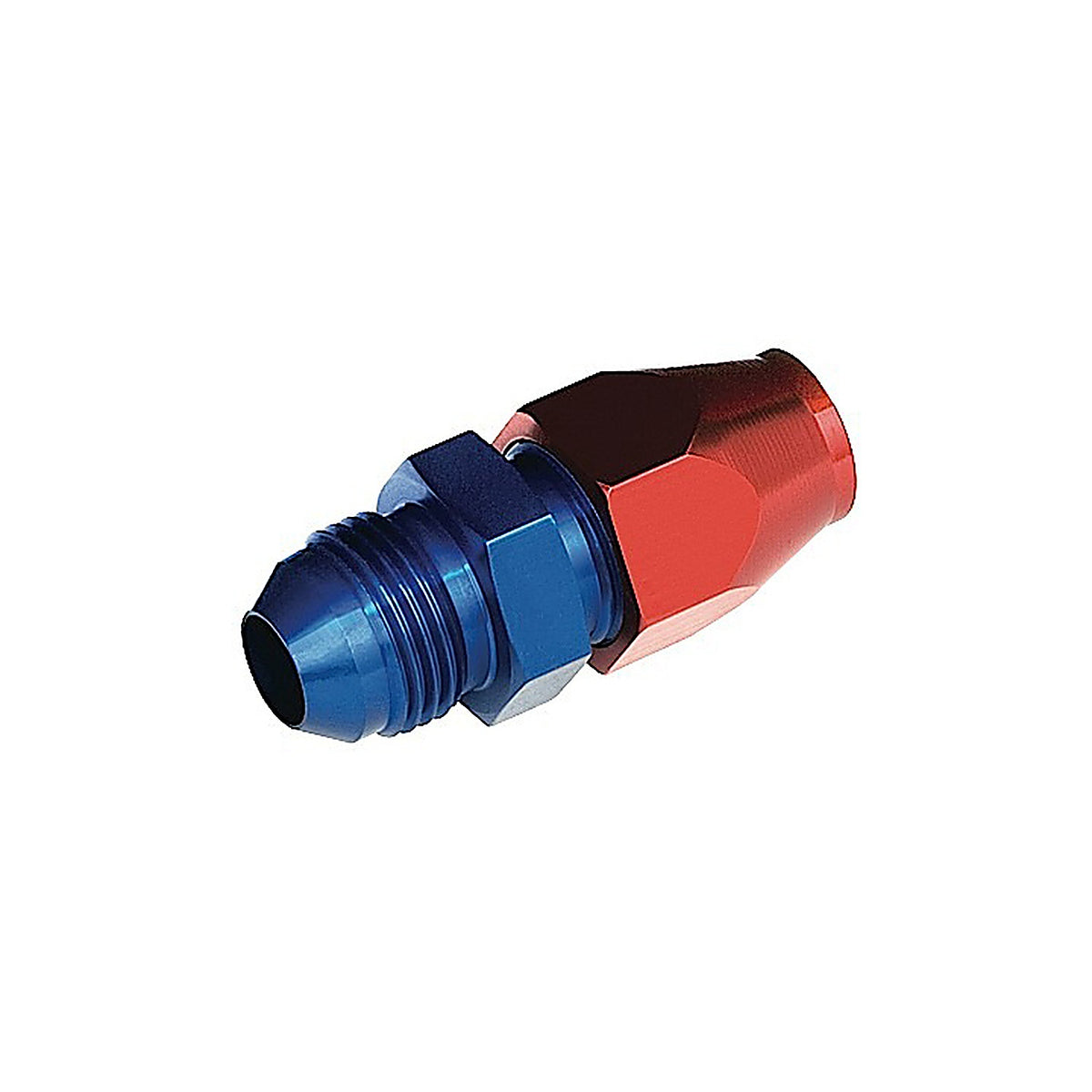 Red Horse Performance - 3100-08-08-1 - 08 to 1/2 Inch Hard Line an Aluminum Hose End - Red & Blue