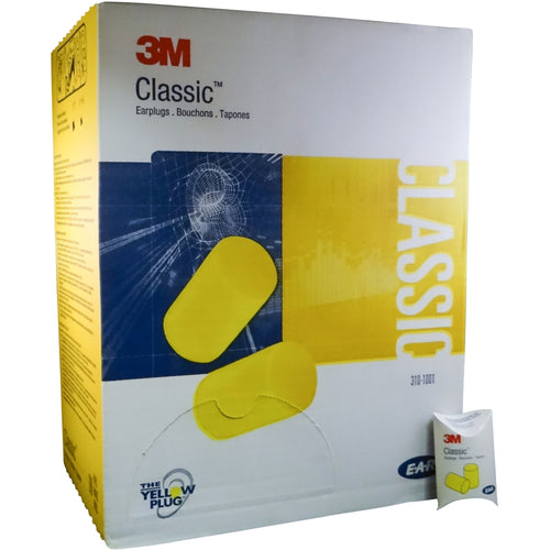 3M 310-1001 E-A-R Classic Uncorded Earplugs, Hearing Conservation in Pillow Pack