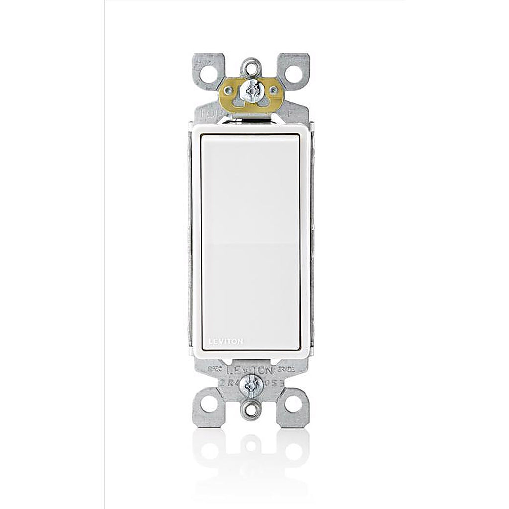 Leviton 05603-2WS 15 amps Three Pole Rocker AC Quiet Switch White 1/Pack