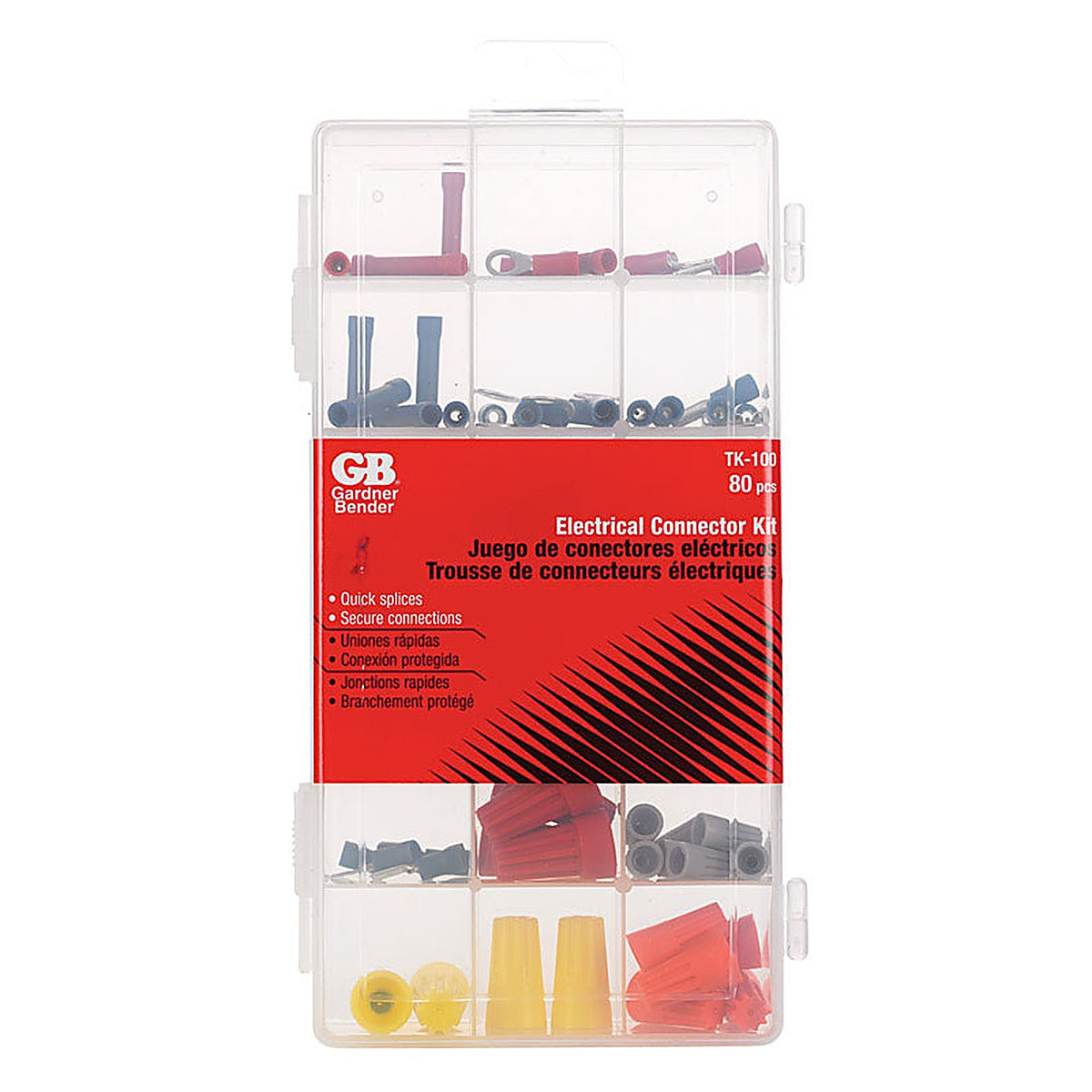 Gardner Bender TK-100 WireGard 22-10 Ga. Insulated Wire Wire Connector Multicolored 80/Pack