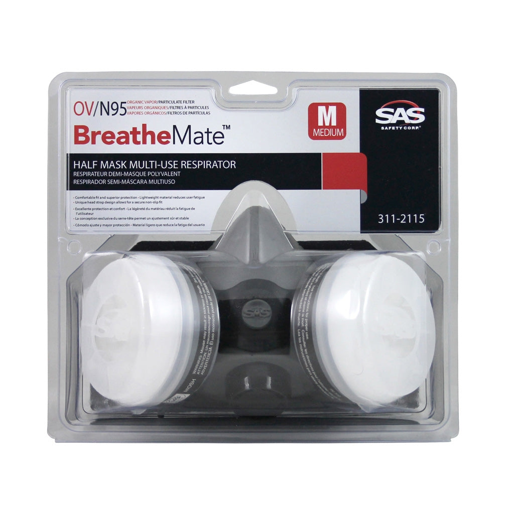 SAS 311-3115 BreatheMate Multi-Use Dual Cartridge OV/N95