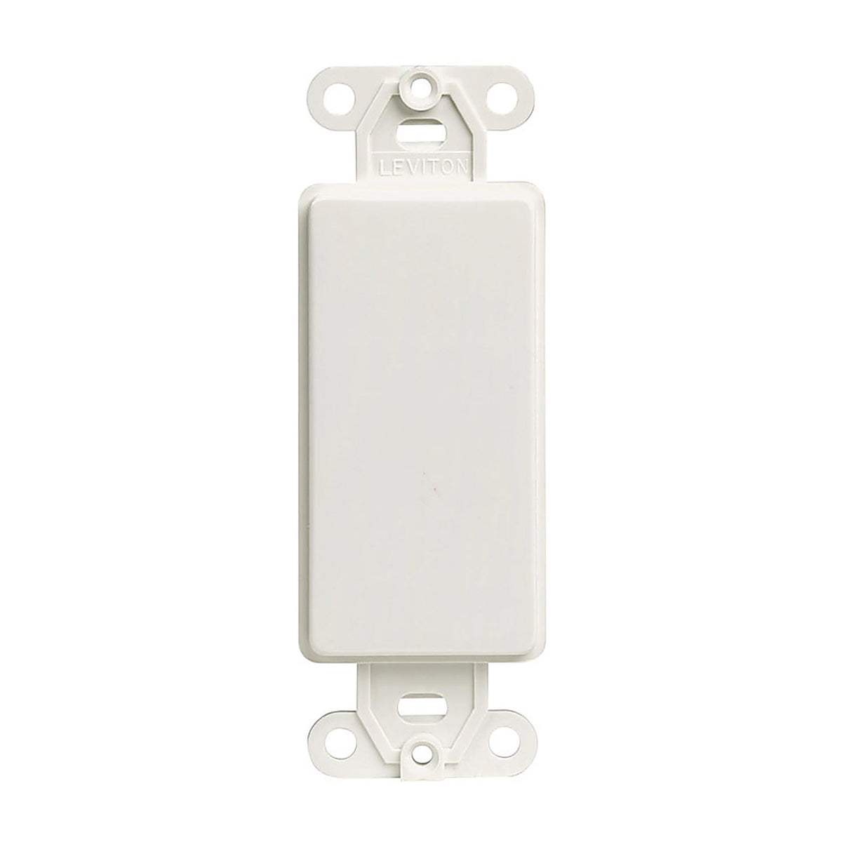 Leviton 80414-02W Decora White 1 gang Plastic Blank Wall Plate 1/Pack