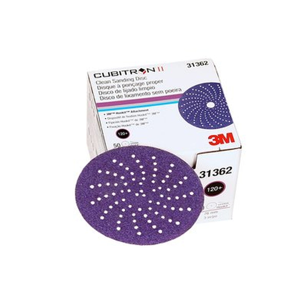 3M 31362 Cubitron II Hookit Clean Sanding Abrasive Disc 737U, 3 in, 120