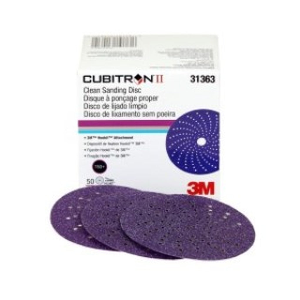 3M 31363 Cubitron II Clean Sanding Hookit Abrasive Disc, 3 in, 150+ gra
