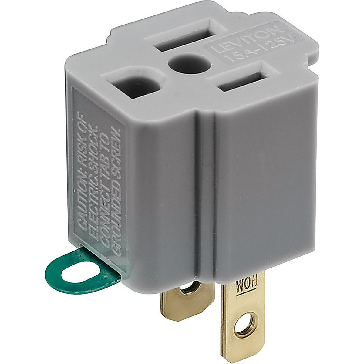 Leviton 00274-000 Polarized 1 outlets Outlet Adapter 1/Pack