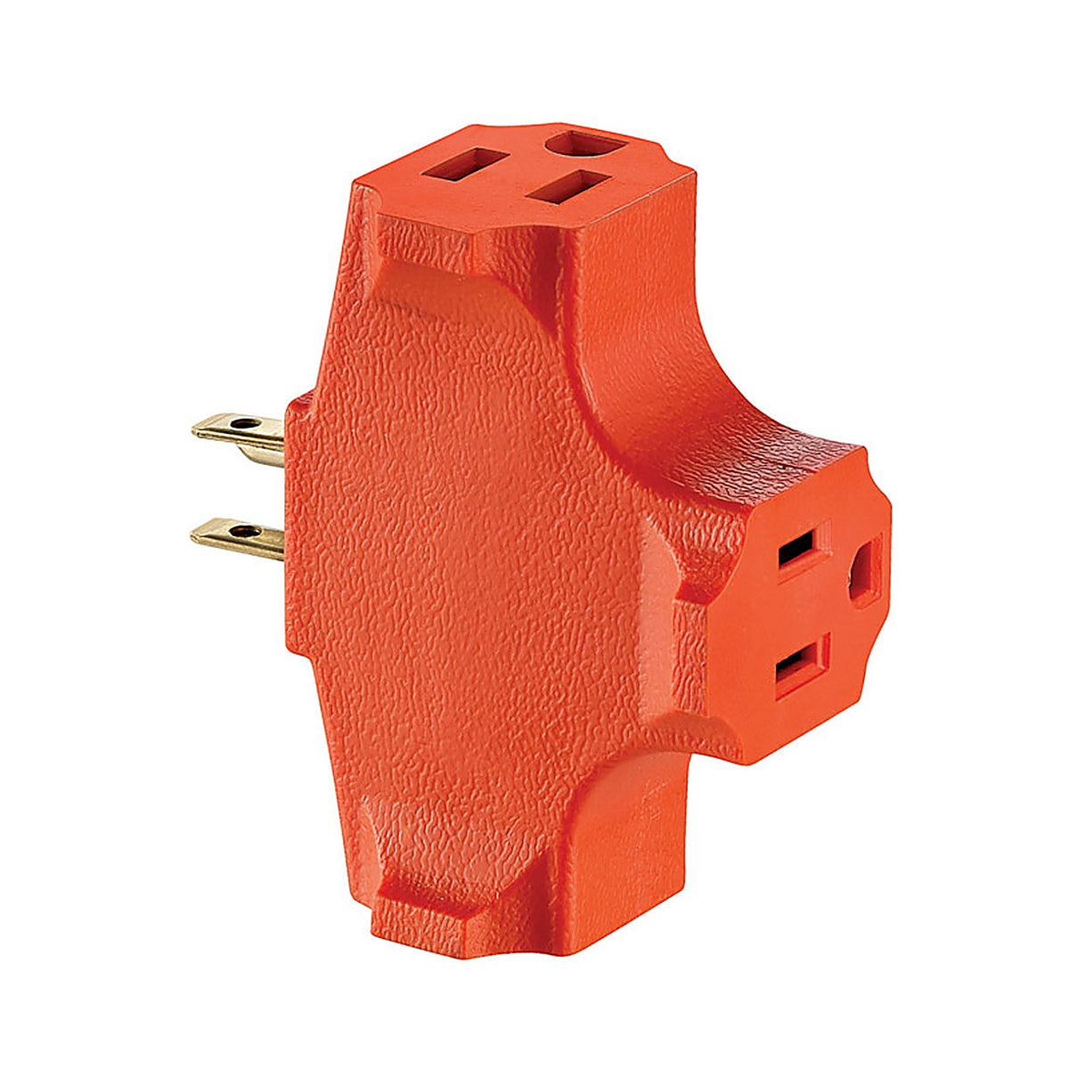 Leviton 00694-0OR Polarized 3 outlets Outlet Adapter 1/Pack
