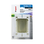 Legrand NMW3 Wiremold 4-3/4 in. Rectangle PVC 2 gang Outlet Box White
