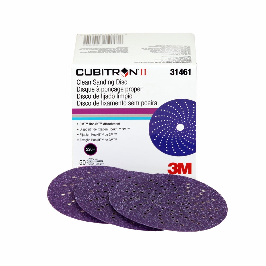 3M 31461 Cubitron II Clean Sanding Hookit Abrasive Disc, 3 in, 220+