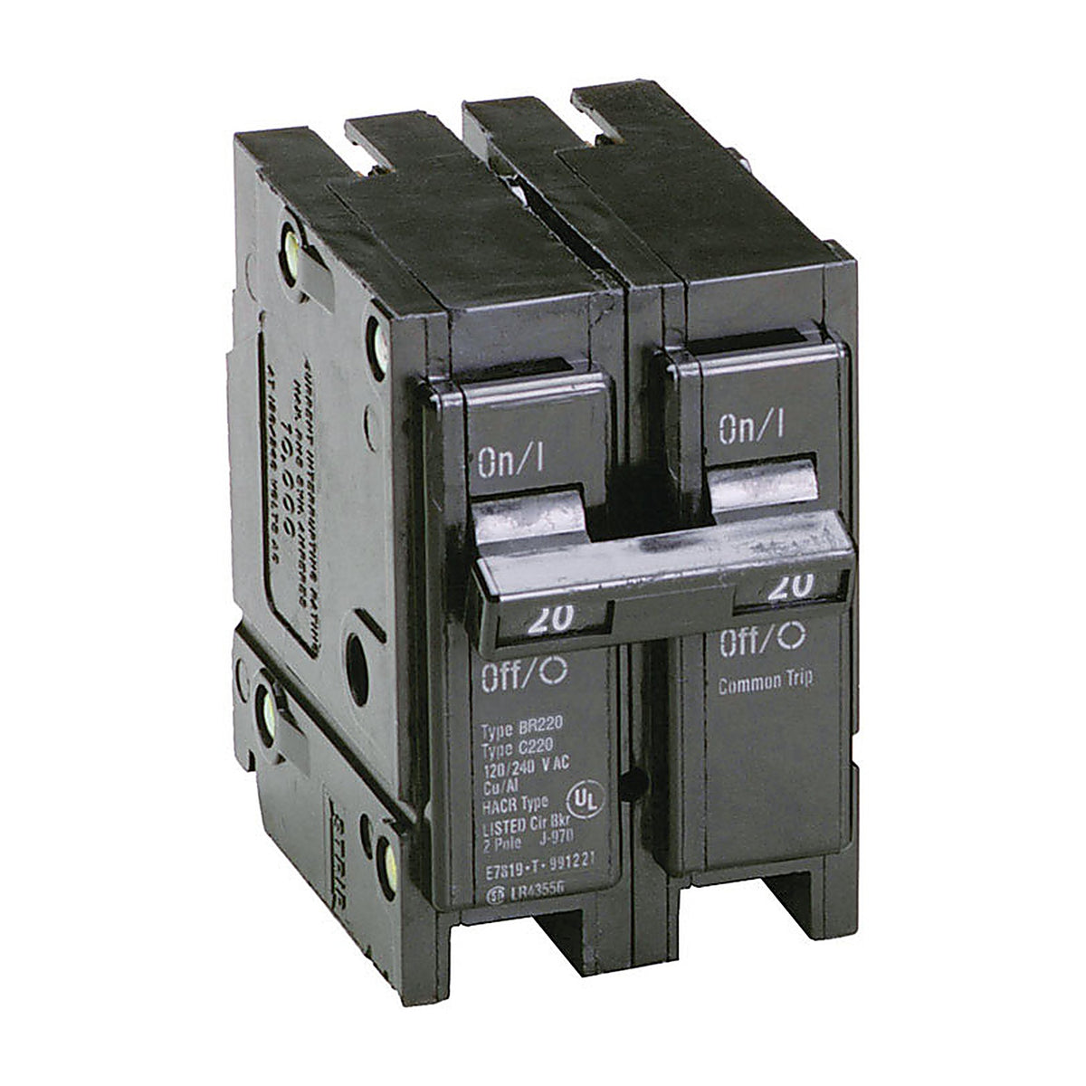 Cutler-Hammer BR220 20 amps Plug In 2-Pole Circuit Breaker